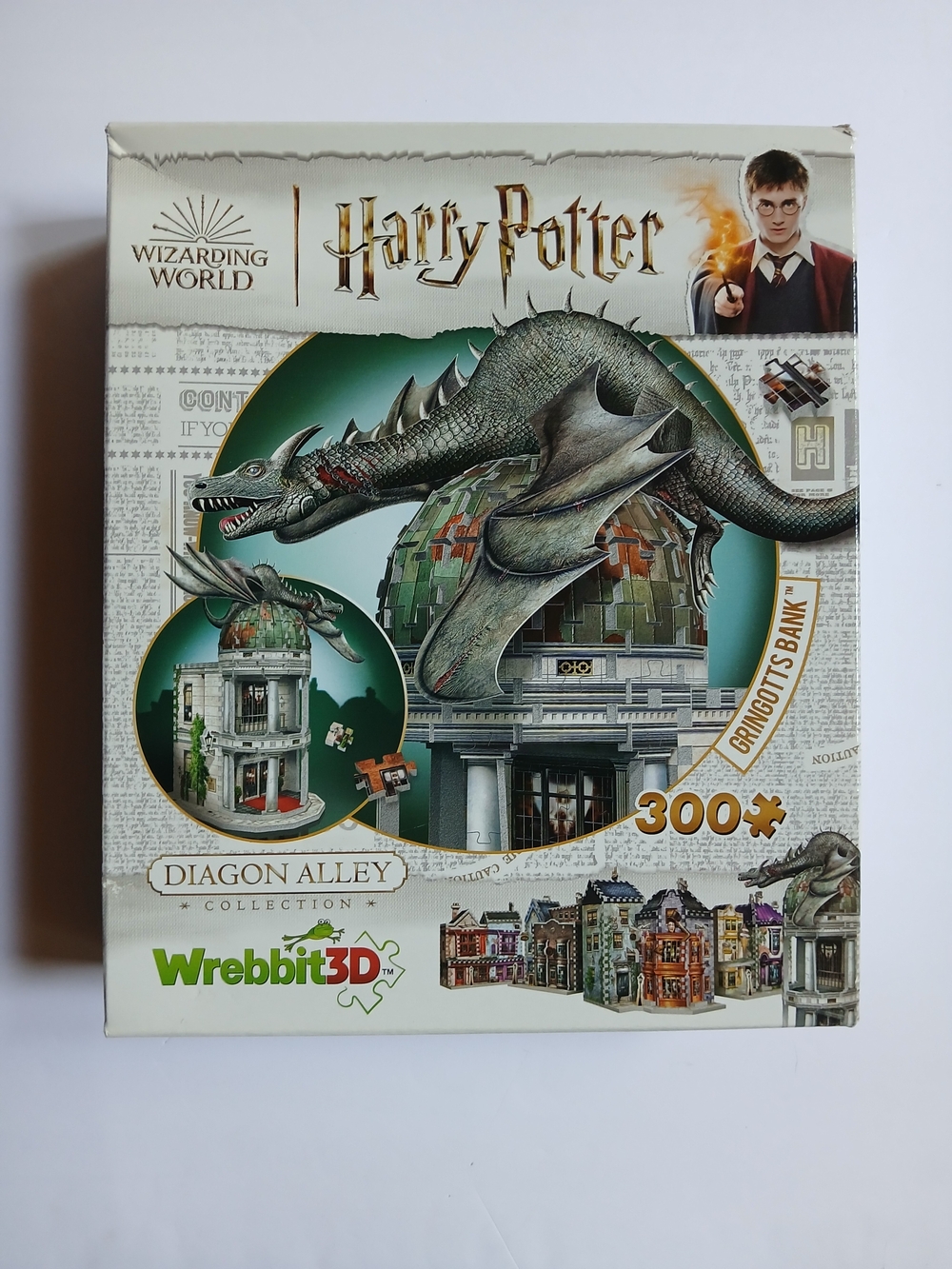 Harry Potter Wrebbit 300 pc 3D Puzzle, Gringotts Bank, Diagon Alley Collection
